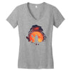 blood moon Women's V-Neck T-Shirt