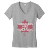 canadians are amehzing Women's V-Neck T-Shirt