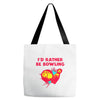 id rather be bowling Tote Bags