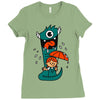 monster pet Ladies Fitted T-Shirt