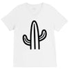 minimalistic cactus V-Neck Tee