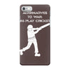alternatives to war play cricket batting anti war stencil tour iPhone 7 Case