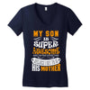 My Son Is Super Awesome His Mother Women's V-Neck T-Shirt