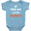 this girl loves halloween Baby Bodysuit