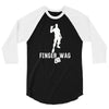 finger wag batle royal gaming 3/4 Sleeve Shirt