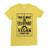 Awesome Vegan Ladies Fitted T-Shirt