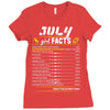 July Girl Facts Cancer Ladies Fitted T-Shirt
