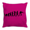 evolution of snooker or pool ape to player mens black new t shirt top Throw Pillow