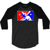 yoda baseball  funny 3/4 Sleeve Shirt