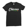 chicana with rose Ladies Fitted T-Shirt