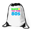 back to the 80s Drawstring Bags