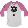 grumpy hipster cat 3/4 Sleeve Shirt