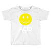 acid house smiley face 90's rave club hardcore party Toddler T-shirt