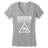 warning does not play well with others Women's V-Neck T-Shirt