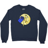 time travel to the moon Crewneck Sweatshirt