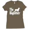 the dogfather english springer spaniel white Ladies Fitted T-Shirt