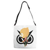 funny black gamming Adjustable Strap Totes