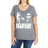 the blues brothers inspired on a mission from god funny Ladies Curvy T-Shirt
