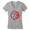 pi day logo Women's V-Neck T-Shirt