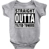 straight outta tilted towers Baby Bodysuit