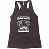 this guy loves dallas Racerback Tank
