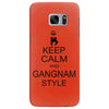 keep calm and gangnam style black t shirt Samsung Galaxy S7 Edge