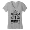 I Am One Blessed Grammy Women's V-Neck T-Shirt