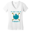 IT'S NEVER A CRIME TO EXIST Franky  One Piece Women's V-Neck T-Shirt