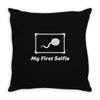 my first selfie Throw Pillow