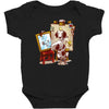 triple beagle portrait Baby Bodysuit