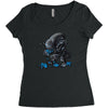 alien eats alien Women's Triblend Scoop T-shirt