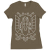 pegasus cloth box Ladies Fitted T-Shirt