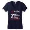 wenn papa es nicht kann Women's V-Neck T-Shirt
