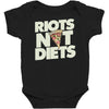 riots not diets Baby Bodysuit