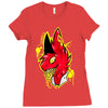 warning Ladies Fitted T-Shirt