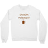 grandpa powered by coffee Crewneck Sweatshirt