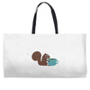 coffe squirrel Weekender Totes