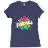 neon basketball Ladies Fitted T-Shirt