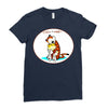 calvin hobbes Ladies Fitted T-Shirt