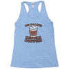 no talkie before coffee! Racerback Tank
