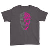 two coloured skull Youth Tee