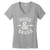 hugs and drugs Women's V-Neck T-Shirt