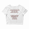 goog mom great mom Crop Top