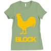 cock block Ladies Fitted T-Shirt