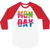 monday crossed out 3/4 Sleeve Shirt