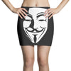 v per vendetta face film horror cinema&amp;tv Mini Skirts