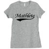 mathlete t shirt funny math humor geek nerd school athlete Ladies Fitted T-Shirt