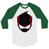 ninja mask on 3/4 Sleeve Shirt