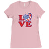 star spangled hammered Ladies Fitted T-Shirt
