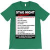 funny stag night checklist, ideal gift, christmas present T-Shirt